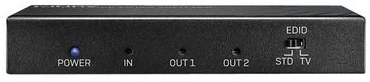 HDMI Skirstytuvas - LINDY 2 Prievadų HDMI Skirstytuvas, 18G, 3840x2160@60Hz, HDMI® 2.0 EDID Emuliacija, Juodas