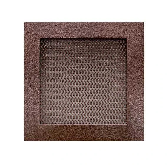 Grotelės židiniui HEARTH, vario spalvos, 170 x 170 mm
