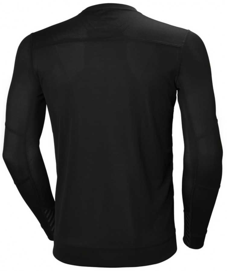 Helly Hansen Darbo aprangos „Lifa“ apatiniai marškinėliai su apvalia kaklo iškirpte 75105, juodi, XL dydis