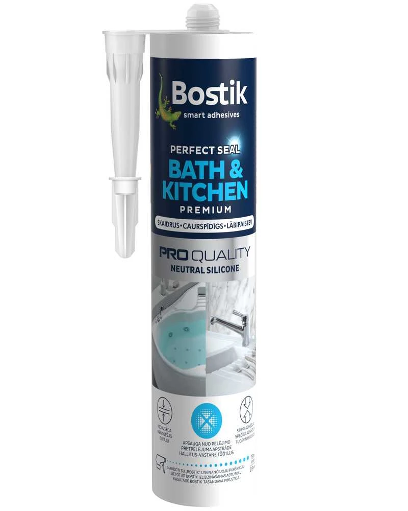 Hermetikas Bostik, 0,28 l, skaidrios spalvos.