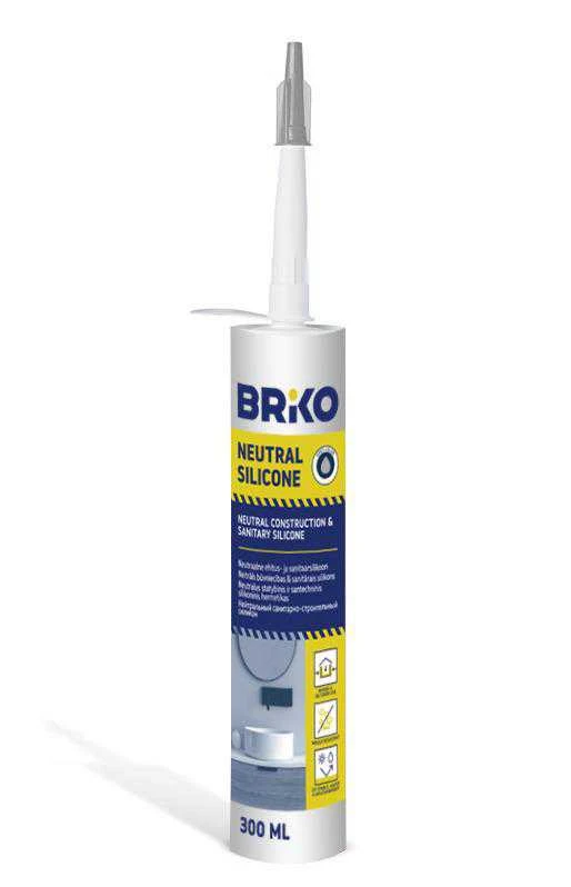 Hermetikas Briko Neutr LM, 0,3 l, pilkos spalvos.