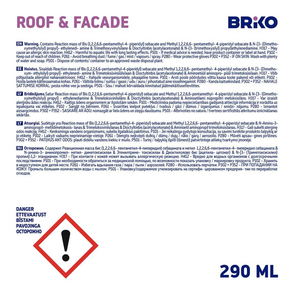 Briko BRIKO ROOF / FACADE BROWN 290 ML