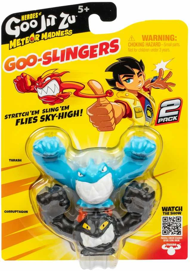 GOO JIT ZU HEROES OF Meteor Madness Goo Slingers dviguba pakuotė