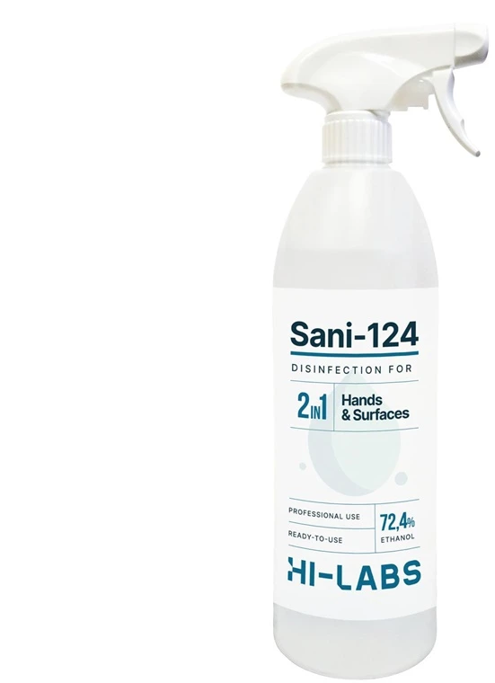 Hi Labs Rankų ir paviršių dezinfekantas SANI 124 1L
