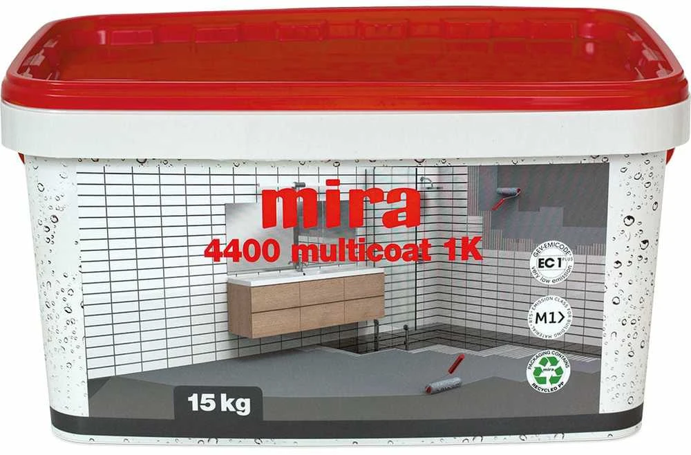 Hidroizoliacinė membrana drėgnoms patalpoms Mira 4400 Multicoat, 15 kg