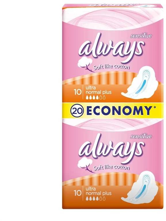 Higieniniai paketai ALWAYS Ultra Normal Plus Sens., 20 vnt.