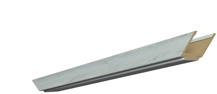 Horizontali durų stakta Domoletti, 60,5 cm x 14 - 18 cm x 1 cm, norvegiško ąžuolo spalvos