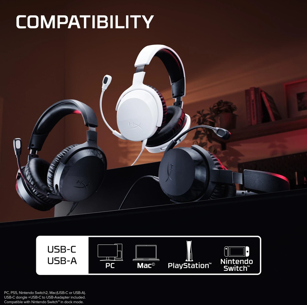 HyperX Cloud Stinger 3 Žaidimų Ausinės | Juodas
