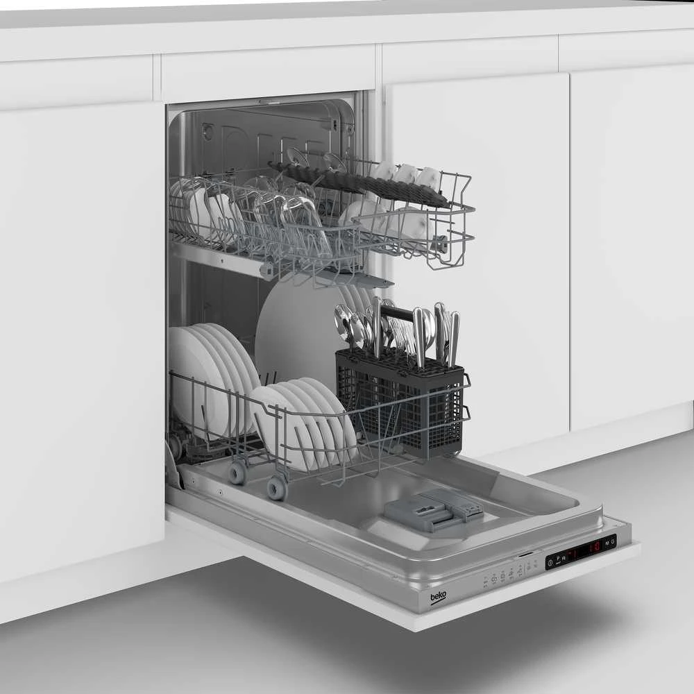 Įmontuojama indaplovė Beko DIS35023E, balta sp.