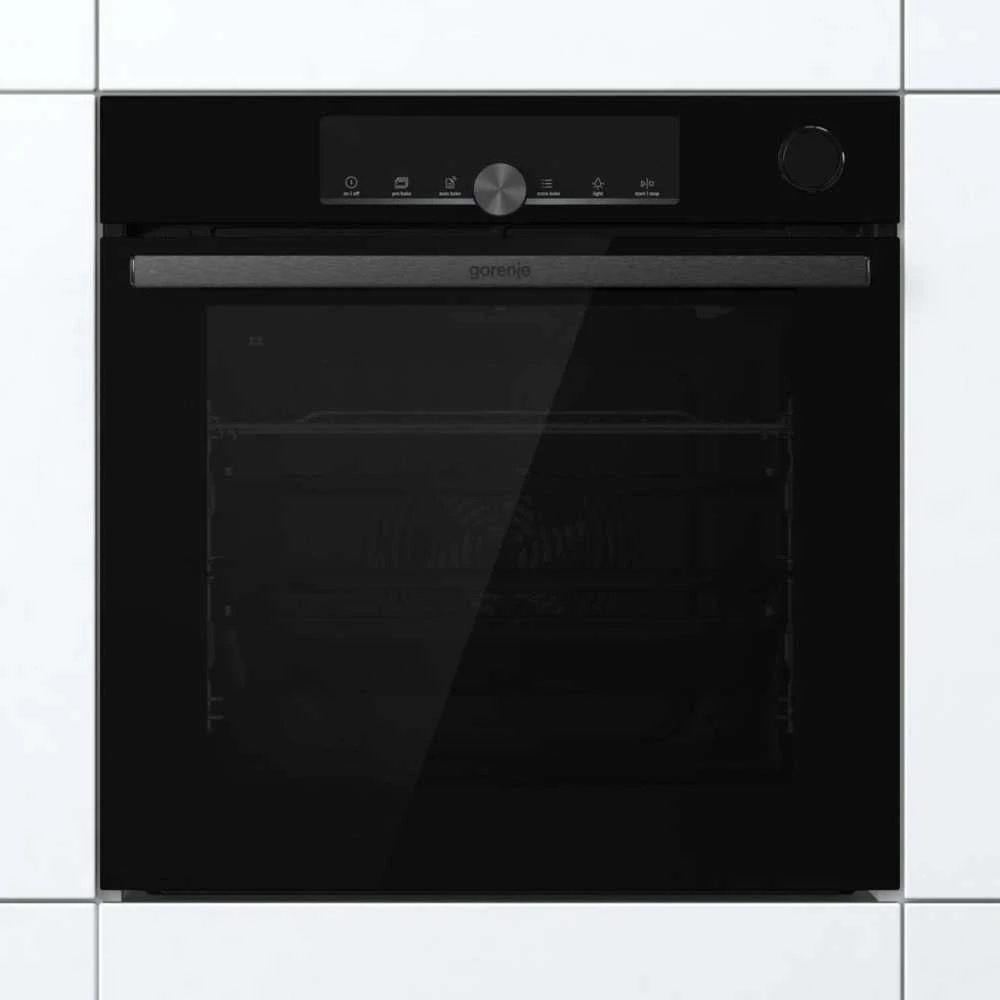 Gorenje Orkaitė BSA6747A04BGWI 77 L, Daugiafunkcis, EcoClean, Mechaninis valdymas, Garų funkcija, Aukštis 59,5 cm, Plotis 59,5 cm, Juodas