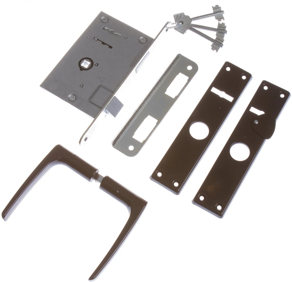 Iemontējamā slēdzene Kurzemes ZV9A-1 469Z-35804/22-DB, krāsots, 55 mm/55 mm