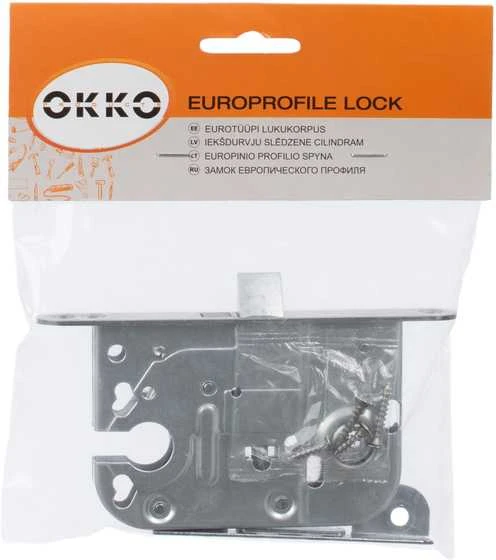 Okko Įleidžiamoji spyna, 2018+0068, be cilindro, cinkuota