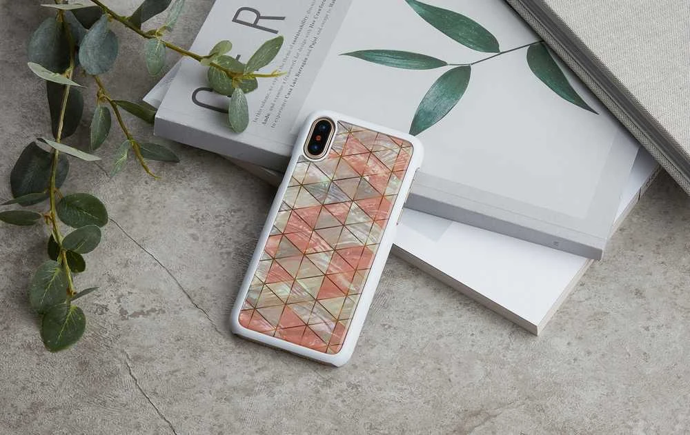 Ikins Telefono dėklas iPhone XS/S, „Diamond Baltas“