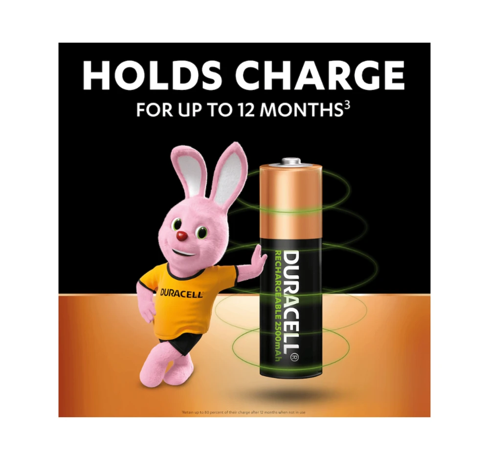 Įkraunami elementai DURACELL AA. 2500 mAh. 2 vnt.