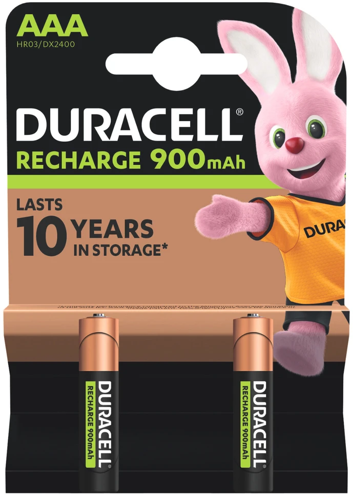 Įkraunami elementai DURACELL AAA. 850 mAh. 2 vnt.