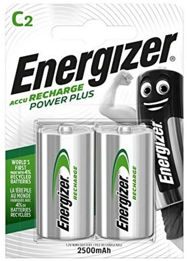 Įkraunami elementai Energizer C 2500 mAh. 2 vnt.