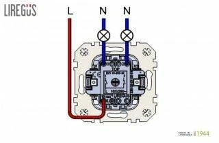 Liregus SWITCH IIJ5 10-203-01 E/J 2 GANG