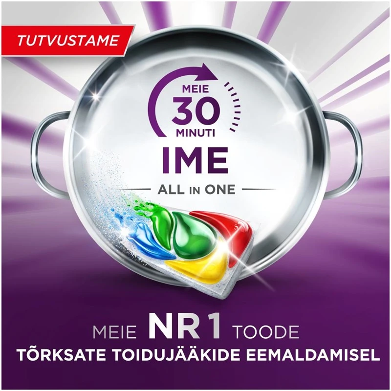 Indaplovių tabletės Fairy Our 30 Minute Miracle Platinum Plus, 74 vnt.