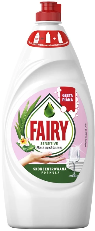 Dishwashing liquid Fairy Aloe and Rožinė. 0.9 l