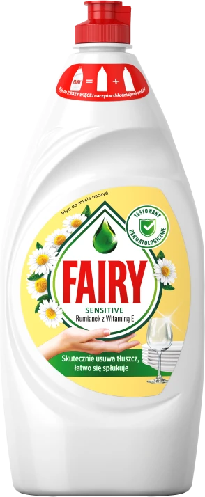 Indų ploviklis FAIRY Chamomile & Vitamine E, 900 ml