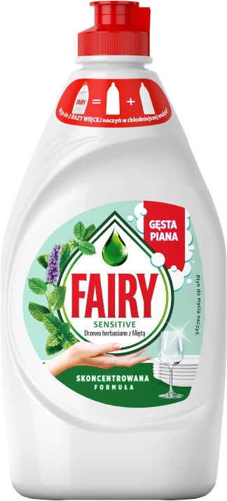 Indų ploviklis Fairy Sensitive Teatree & Mint P014F87, 0.450 l