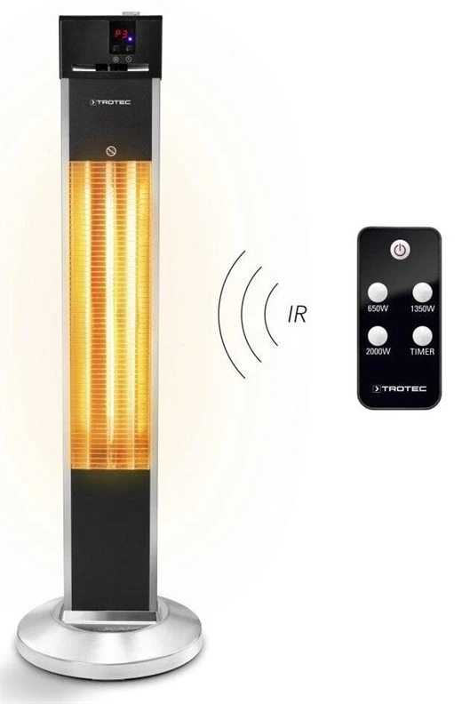 Infraraudonųjų spindulių šildytuvas Trotec IRS 2000 E, iki 15 m², 2000 W