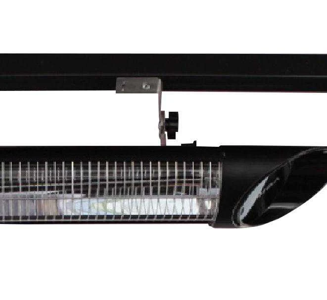 Infraraudonųjų spindulių šildytuvas Veito Blade Mini, 1.2 kW, Sidabro sp./Juoda sp.