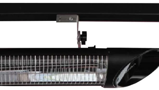 Infraraudonųjų spindulių šildytuvas Veito Blade Mini, 1.2 kW, Sidabro sp./Juoda sp.