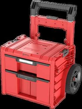 Q-Brick Įrankių dėžė su ratukais PRO 2.0 PLUS, 2 stalčiai, QBRICK