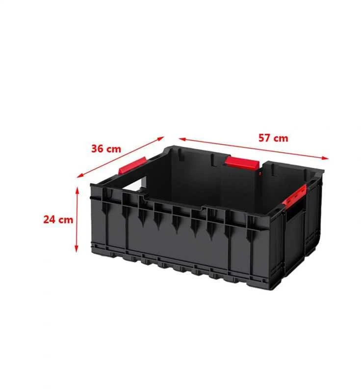 Instrumentu kaste Qbrick 5901238245995, 57.6 cm x 35.9 cm x 23.7 cm, melna krās.