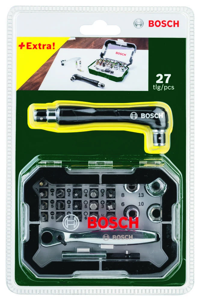 Bosch 26 dalių priedų kompl. su atsuktuvu