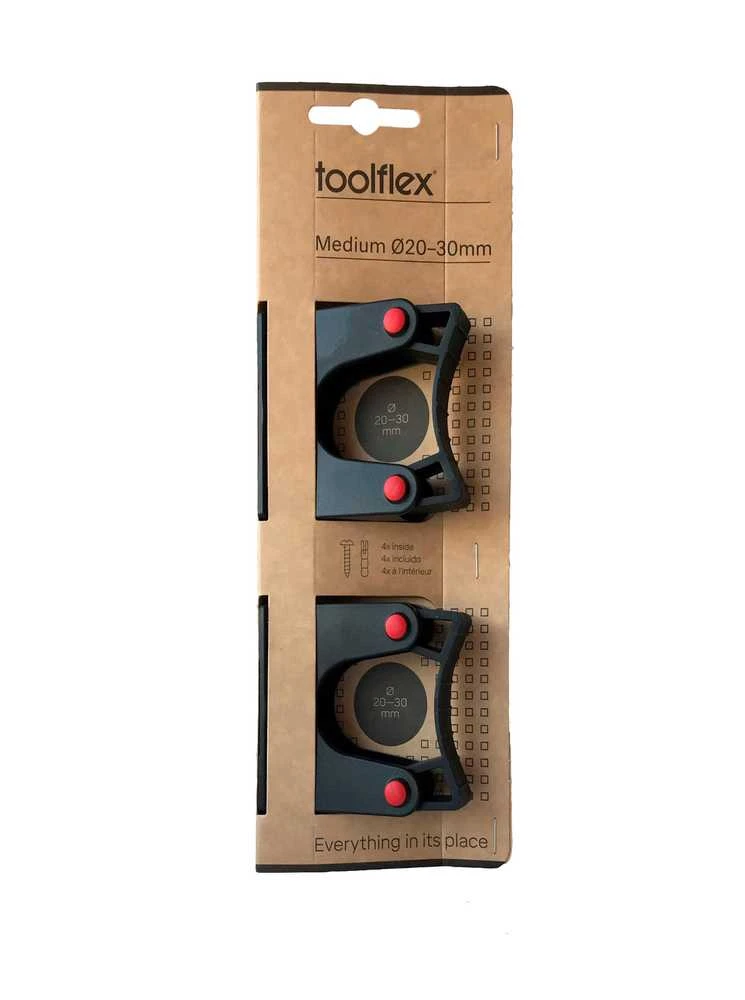 Laikikliai įrankiams Toolflex, 20 x 30 mm, 2 vnt.