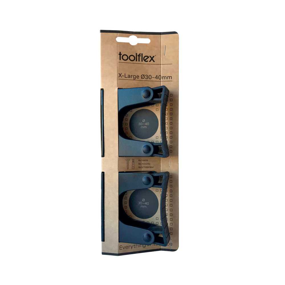 Laikiklis įrankiams Toolflex, 3 cm, juoda sp., 2 vnt.