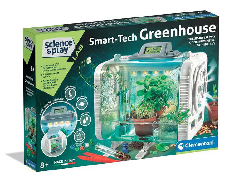 CLEMENTONI SCIENCE & PLAY technologinis šiltnamis, 75144BL
