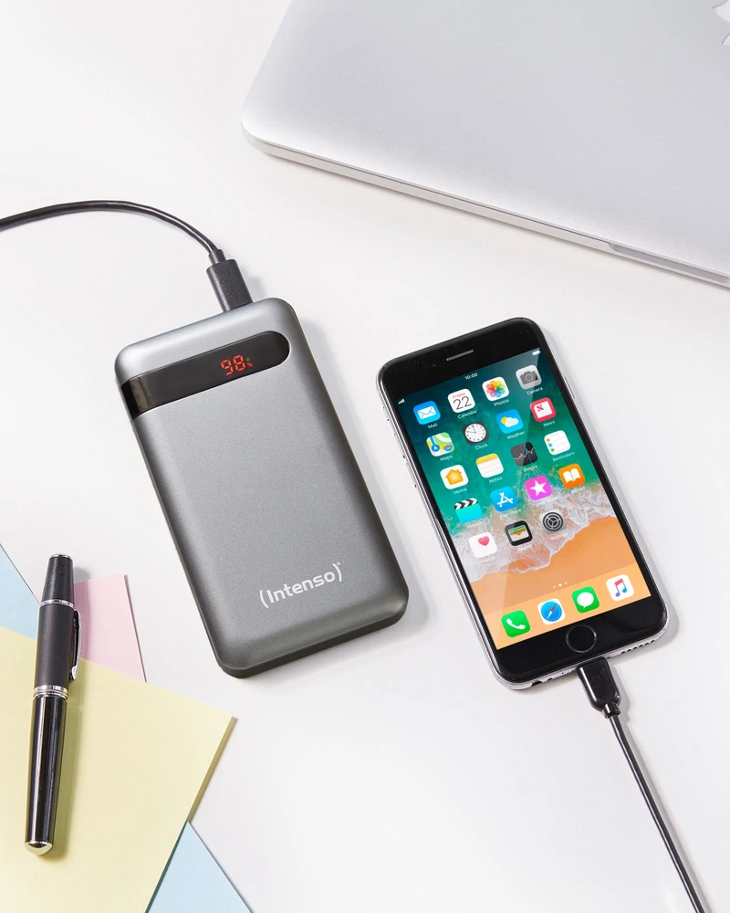 Intenso Išorinė baterija USB 10000MAH antracito spalvos 7332330 Intensyvus