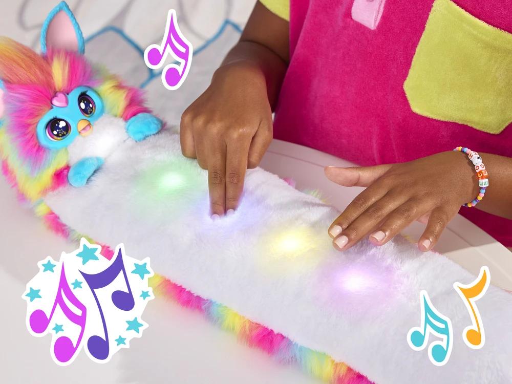 Interaktyvus žaislas Furby DJ Rainbow