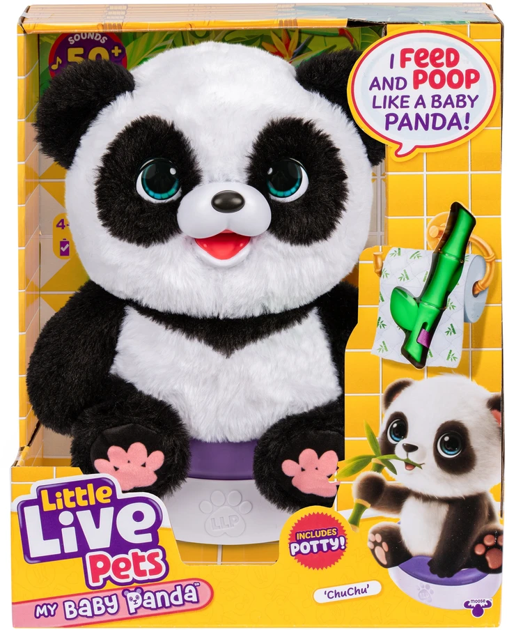 LITTLE LIVE PETS Interaktyvus pliušinis pandos mažylis, 25 cm