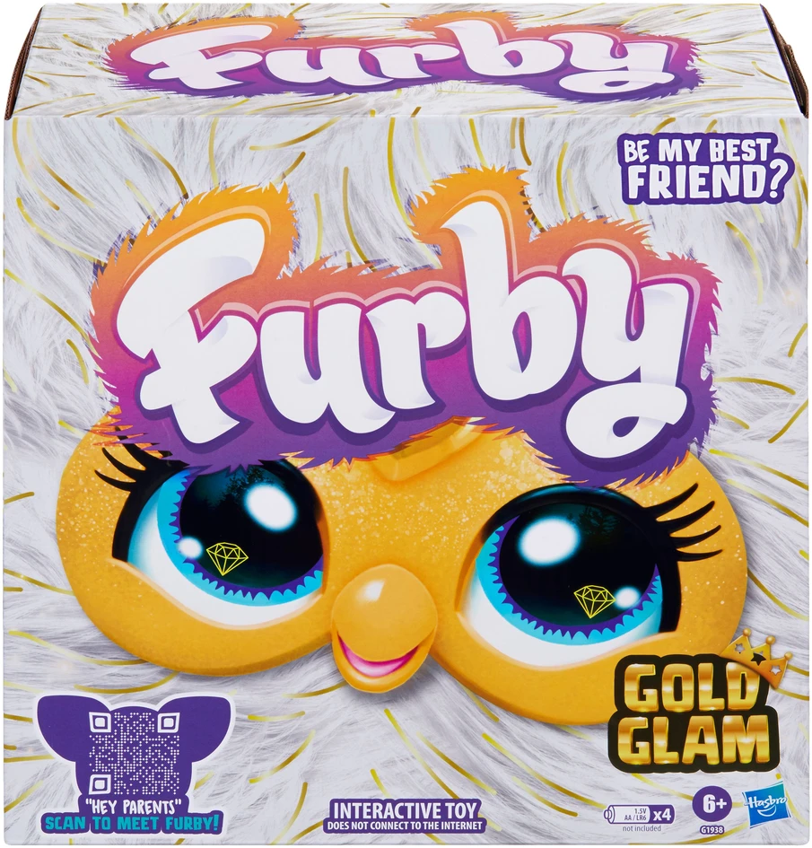 Minkštas interaktyvus žaislas Furby Gold Glam