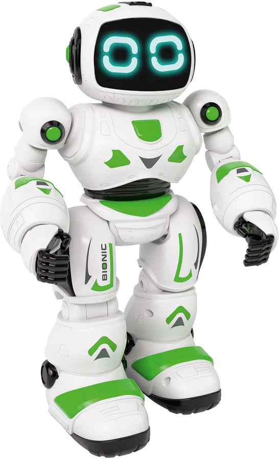 Interaktyvus žaislas robotas Xtrem Bots XT803464, 20 cm, balta sp./žalia sp.