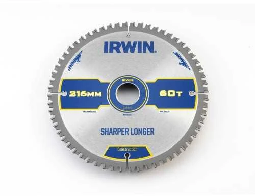 Stanley Pjovimo diskas medienai Irwin; 216x2x30,0 mm; Z60