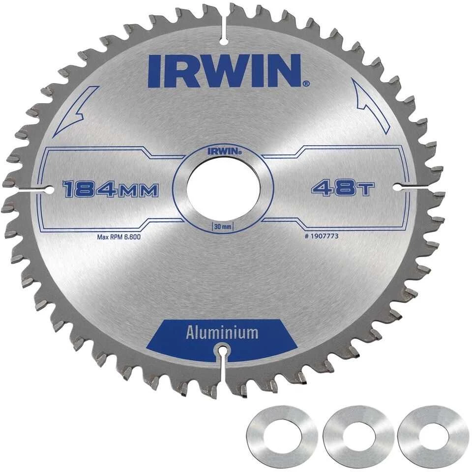Pjovimo diskas aliuminiui Irwin; 184x2,5x30,0 mm; Z48