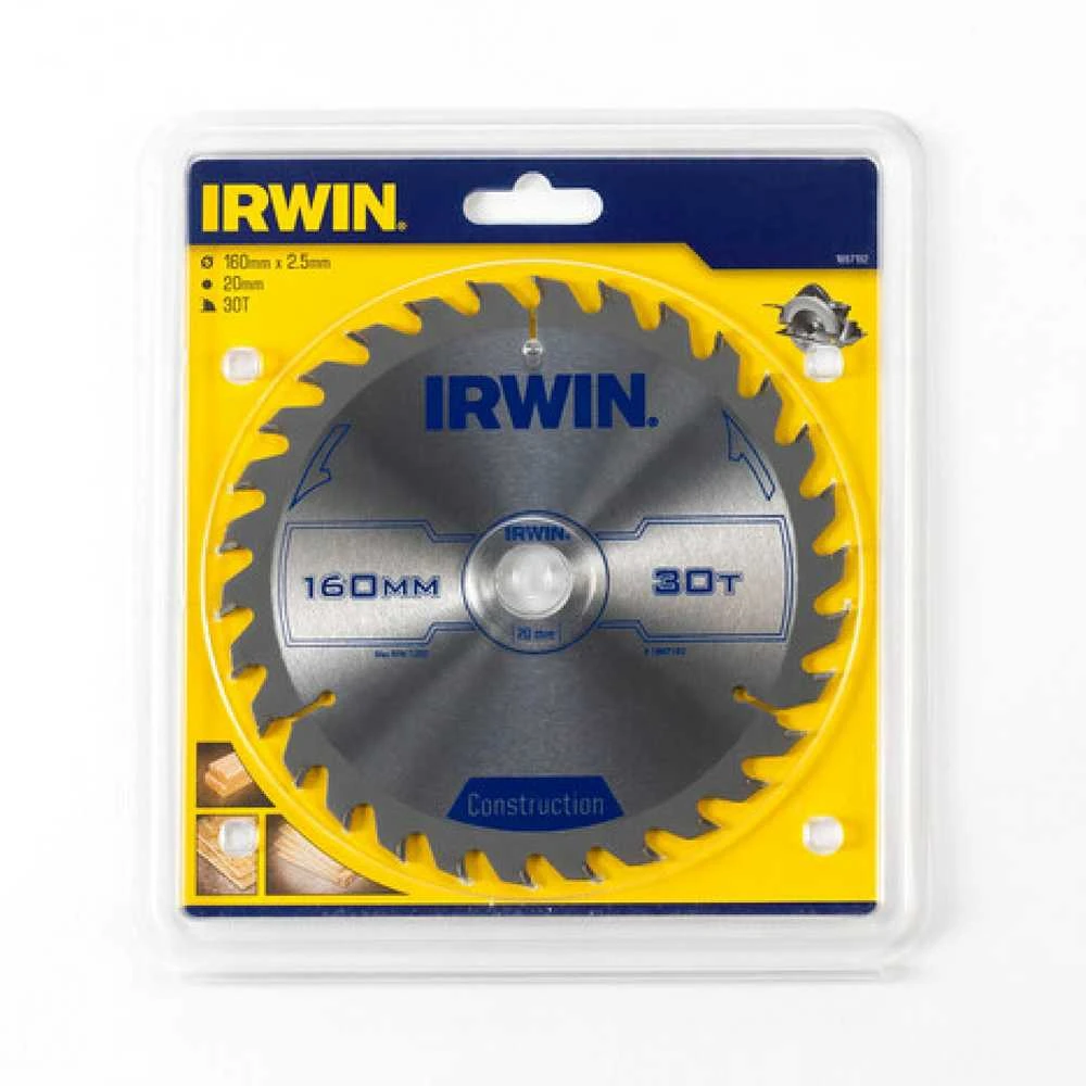 Grąžtas Pjovimo diskas medienai Irwin; 160x2,5x20,0 mm; Z30