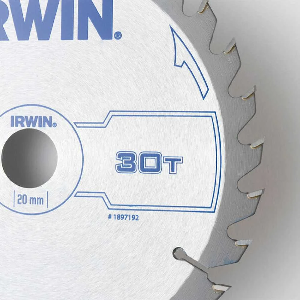 Grąžtas Pjovimo diskas medienai Irwin; 160x2,5x20,0 mm; Z30