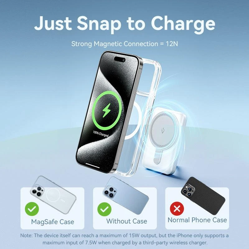 Vention FHSL0 20W magnetinis 5000mAh maitinimo blokas (mėlynas)
