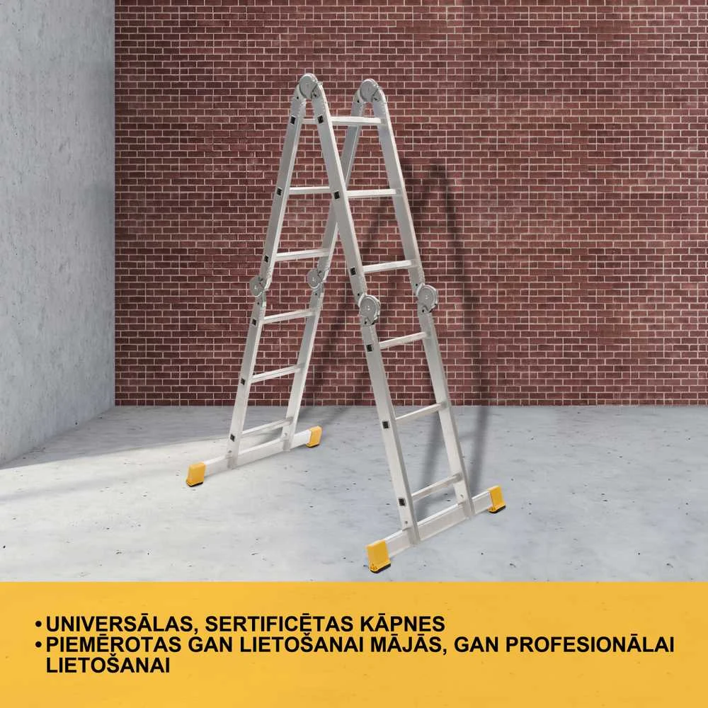 Daugiafunkcinės kopėčios Forte tools 4410S; 4x3; 3,29 m