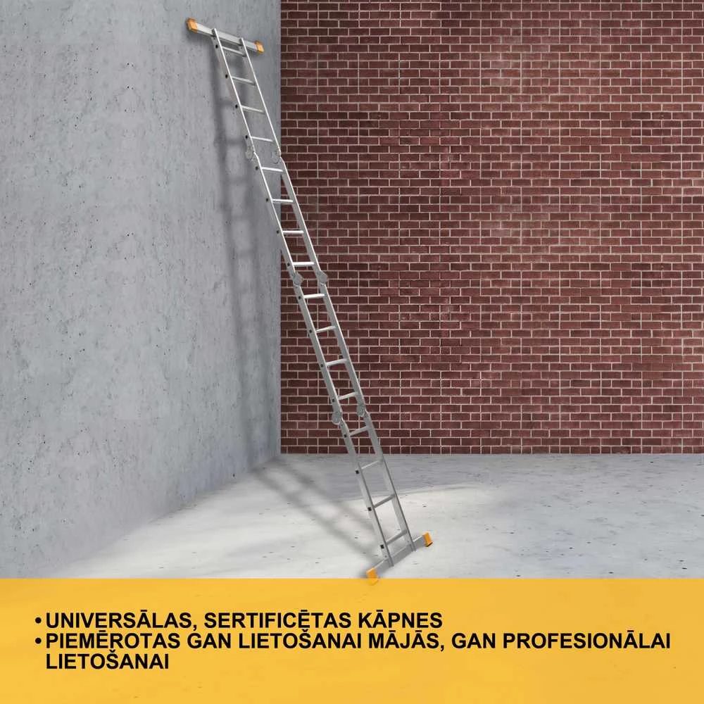 Daugiafunkcinės kopėčios Forte tools 4413S; 4x4; 4,64 m