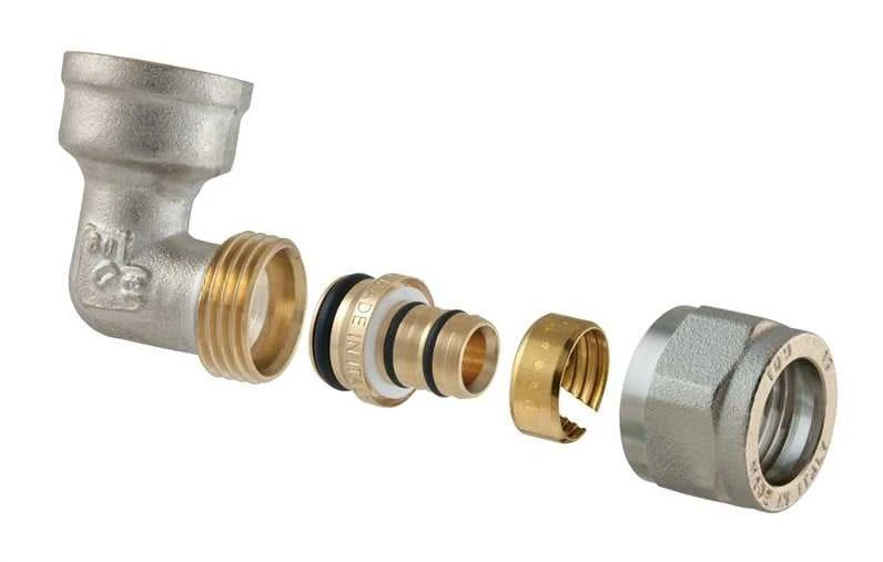 Tdm Brass Dviguba išardomoji alkūnė 1470, 20 mm x 1/2", vidin. sriegis