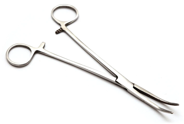 Lenktos Žnyplės YORK Nerūdijančio Plieno 18cm.