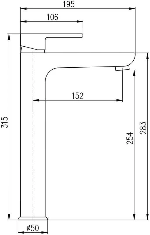 Maišytuvas praustuvui Domoletti Basin lever mixer MB/GOLD DVT530.5CMATZ