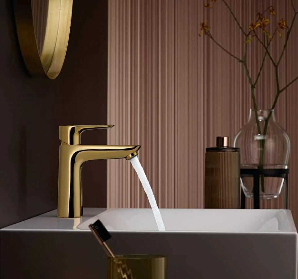 Hansgrohe Talis E 110 praustuvo maišytuvas, polished auksinis optic